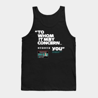 Valtteri Bottas to whom it may concern Tank Top